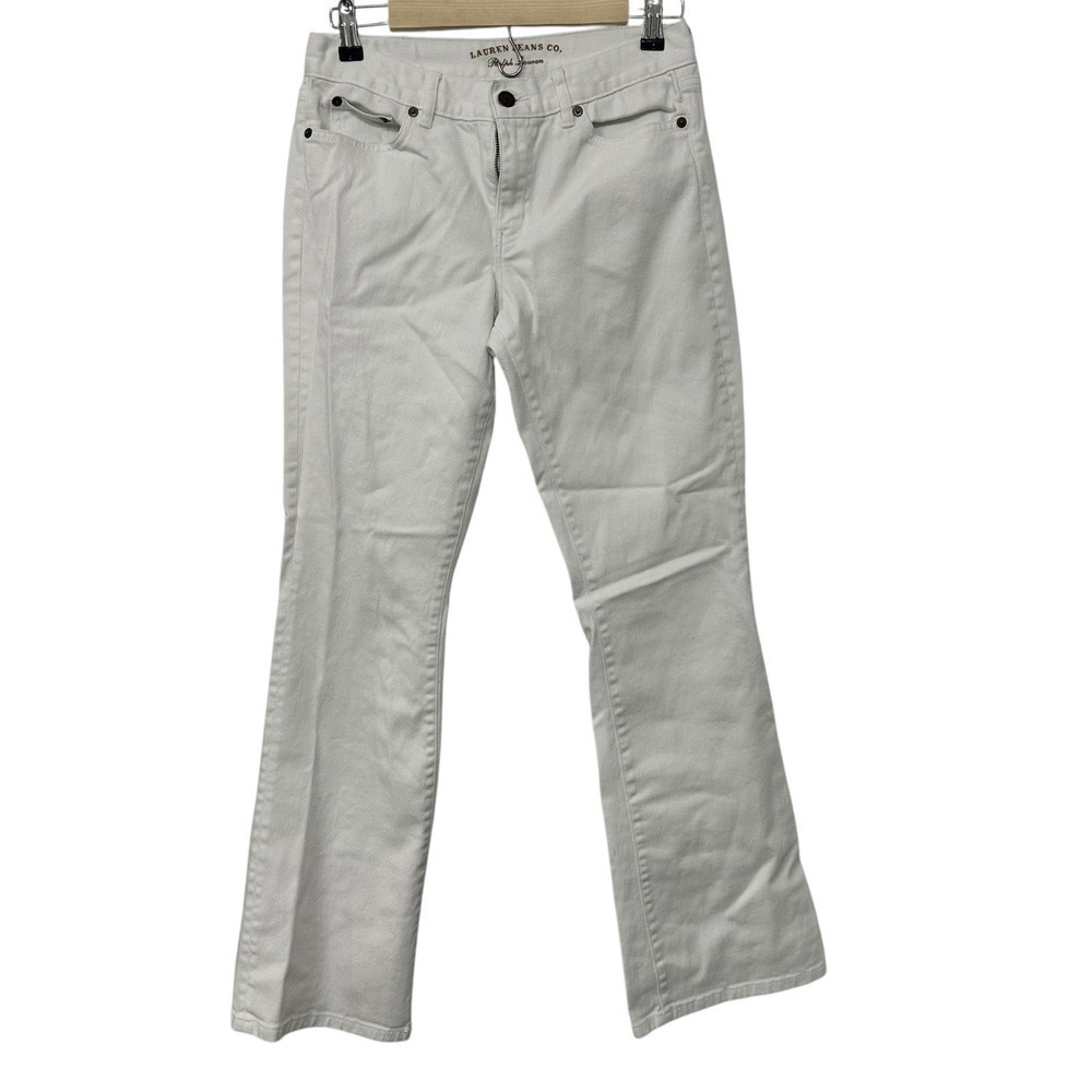 Ralph Lauren Jeans Women's Boot Cut White Size 6 , Spring, Summer
